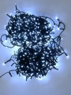 Christmas Warehouse 1000 Cool White Concave Bulb Led Christmas Fairy String Lights - 50M><noscript><img width=