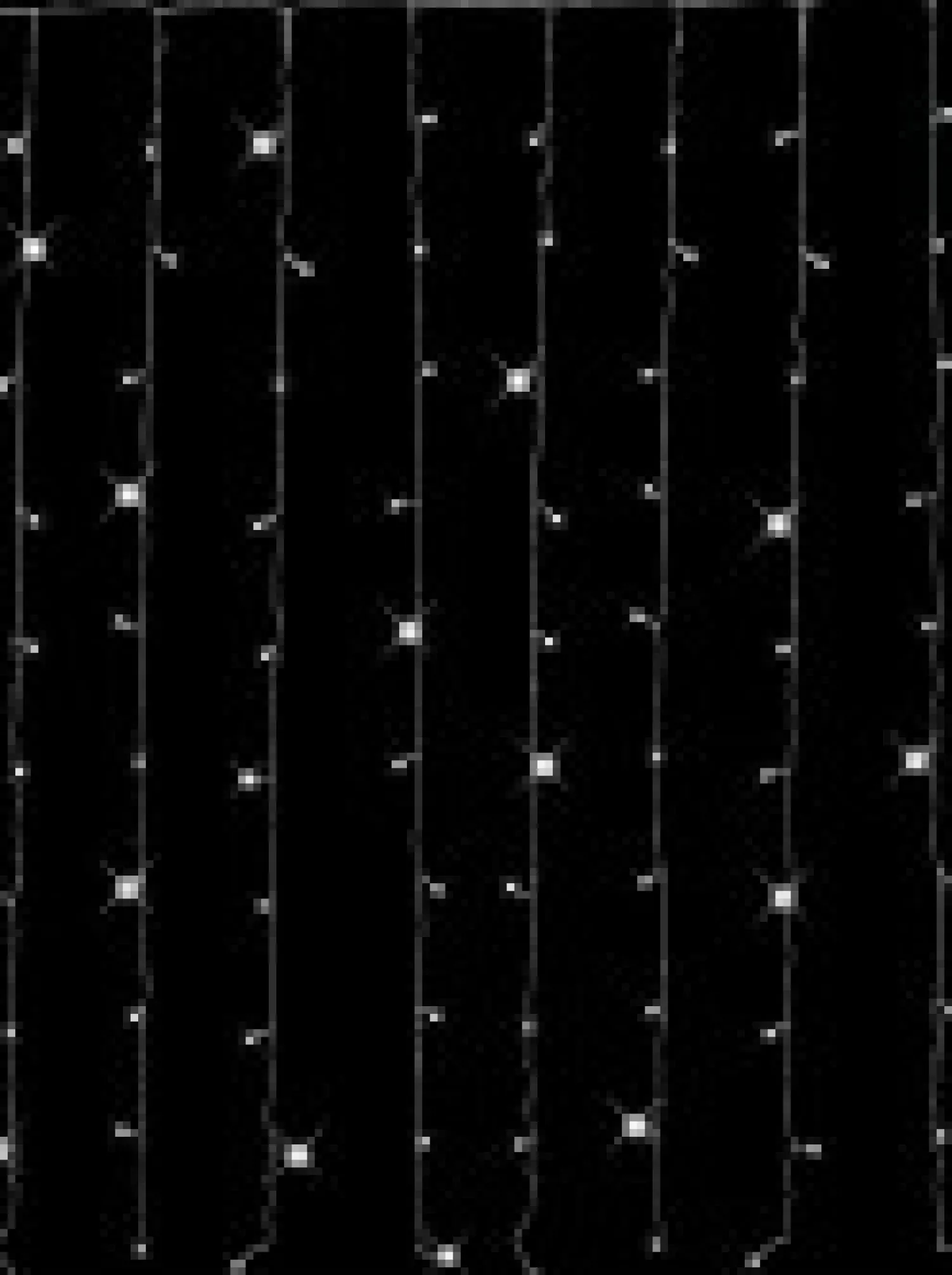 Christmas Warehouse 120 Cool White Concave Bulb Led Christmas Curtain Light String - 2.2M> Curtain Lights
