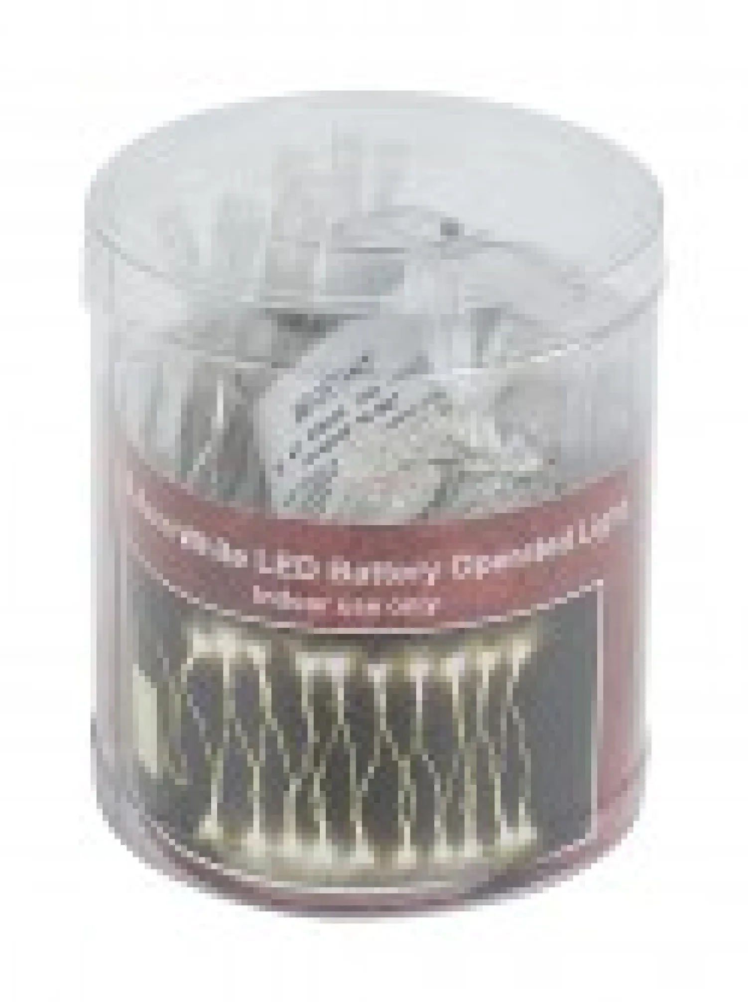 Christmas Warehouse 20 Cool White Concave Led Bulb Christmas Battery String Fairy Lights - 2.4M> Battery Operated Lights