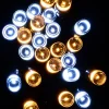 Christmas Warehouse 500 Warm & Cool White Led Concave Bulb Christmas Fairy String Lights - 25M> Led Fairy Lights