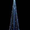Christmas Warehouse Blue & Cool White Led String Fairy Light 3D Conical Outdoor Christmas Tree - 2M> Christmas Light Displays - 3D