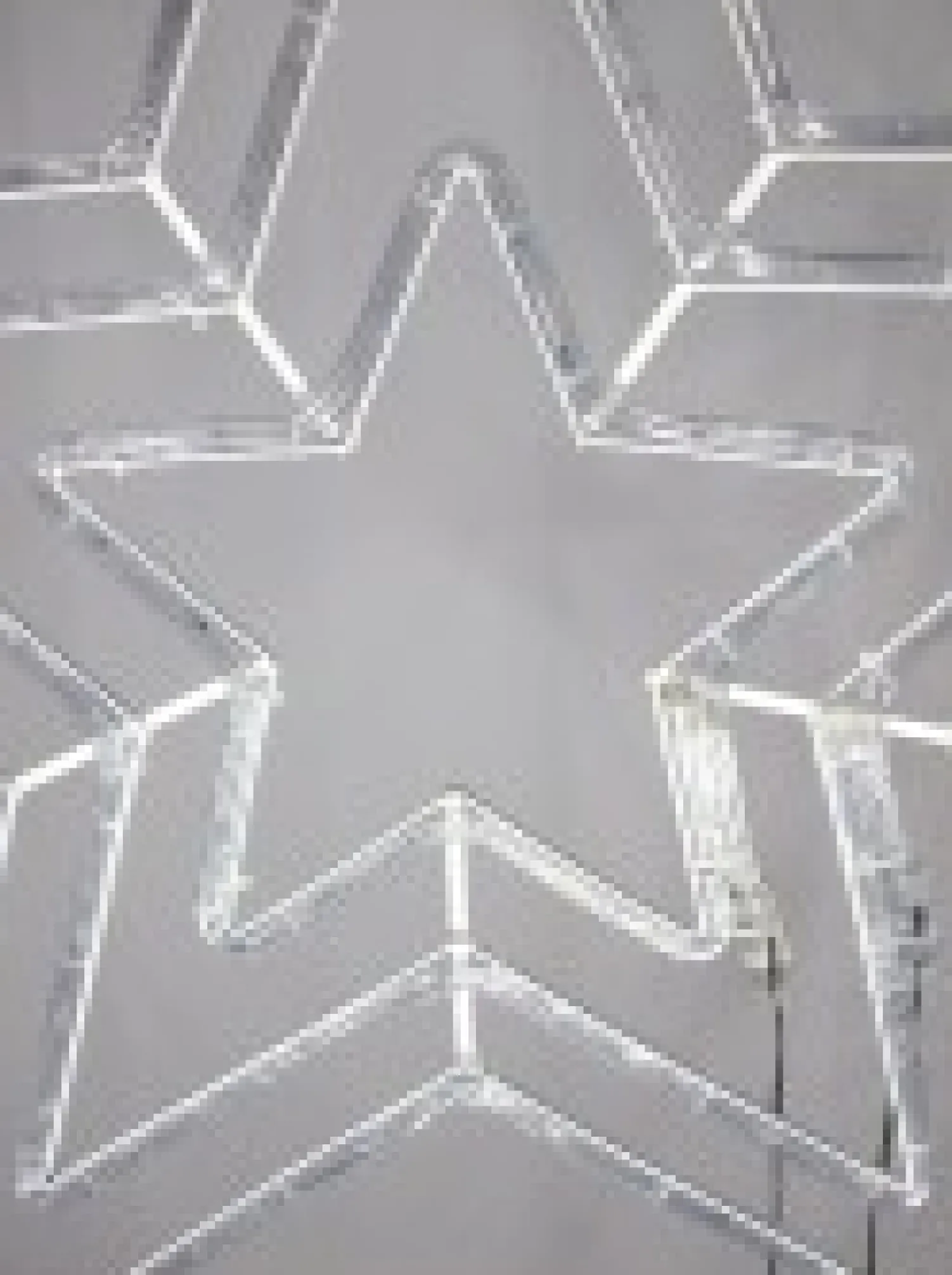 Christmas Warehouse Cool White & Blue Led Triple Christmas Star Rope Light Silhouette - 80Cm> Christmas Light Displays