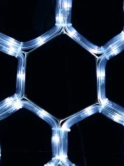 Christmas Warehouse Cool White Led Branched Star Snowflake Rope Light Silhouette - 40Cm><noscript><img width=