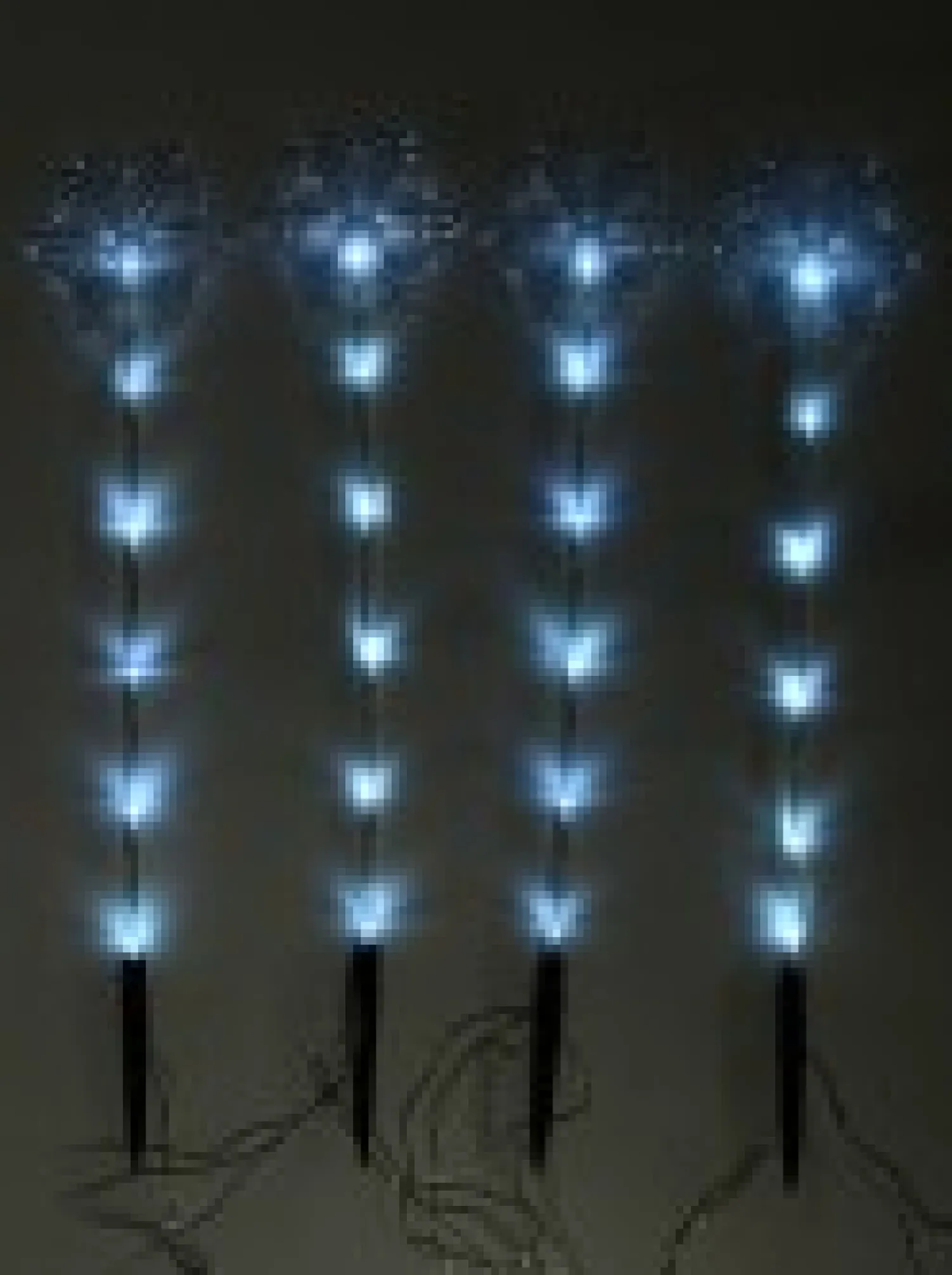 Christmas Warehouse Cool White Led Snowflake On A Pole Garden Christmas Path Lights - 4 X 49Cm> Path Lights