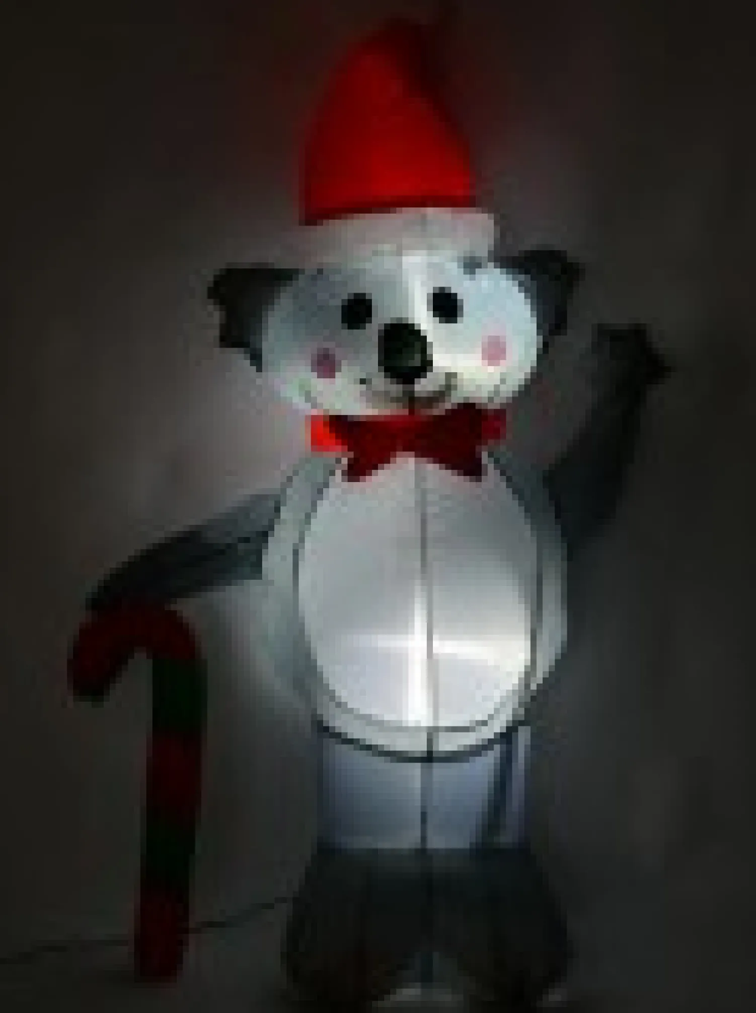 Christmas Warehouse Cuddles The Koala & Candy Cane Illuminated Christmas Inflatable Display - 1.3M> Inflatable Displays