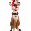 Christmas Warehouse Cute Sitting Resin Reindeer Life Size Christmas Decoration Ornament - 1.1M> Large Christmas Decor