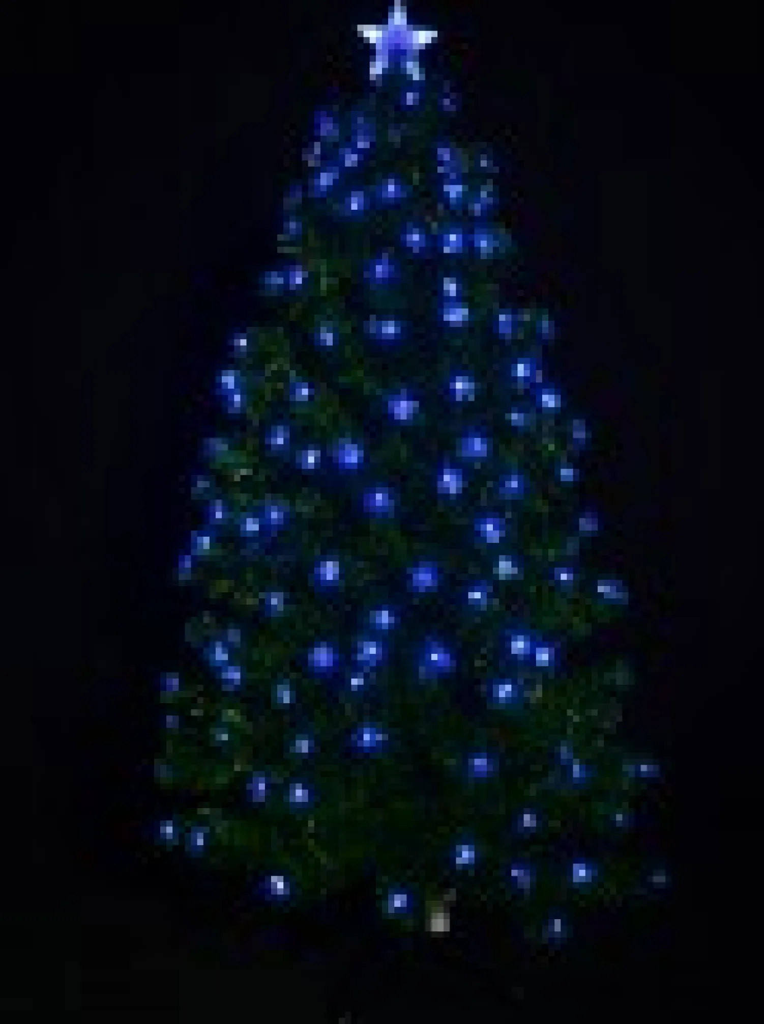 Christmas Warehouse Enchanting Dynamic & Static Colour Led Christmas Tree With 254 Tips - 1.8M> Fibre Optic Christmas Trees