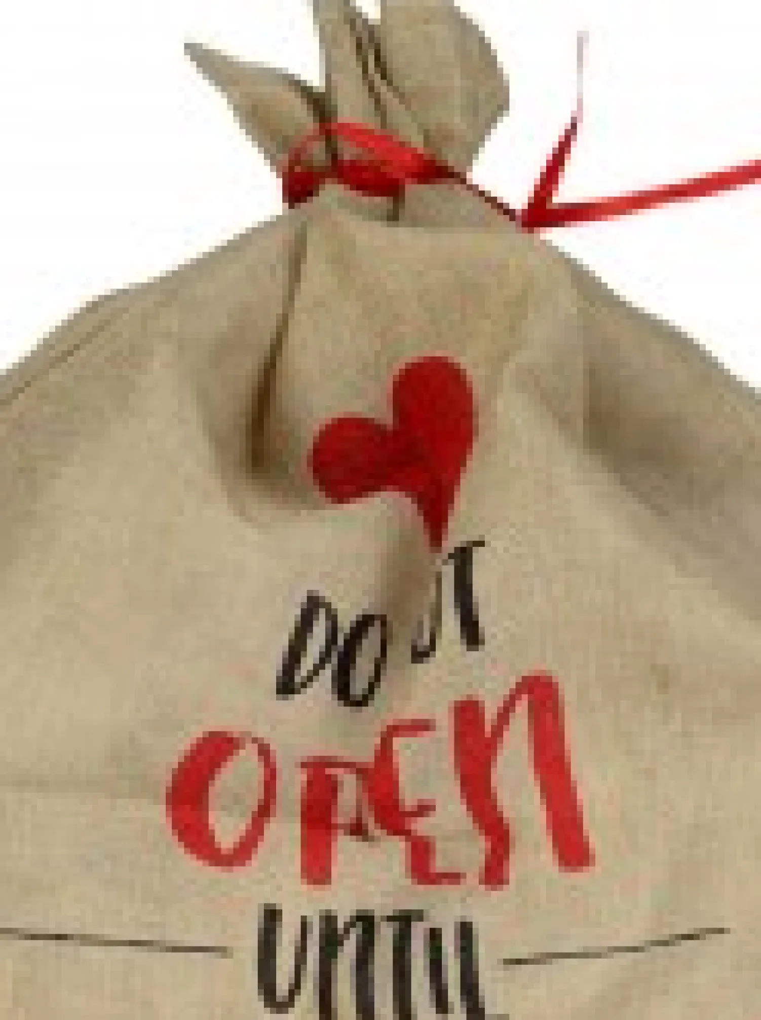 Christmas Warehouse Faux Jute Happy Santa Do Not Open Until Christmas Gift Santa Sack - 93Cm> Santa Sacks