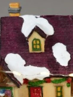 Christmas Warehouse Fun Slide & Merry-Go-Round At Santa's Workshop Christmas Village Scene - 23Cm><noscript><img width=
