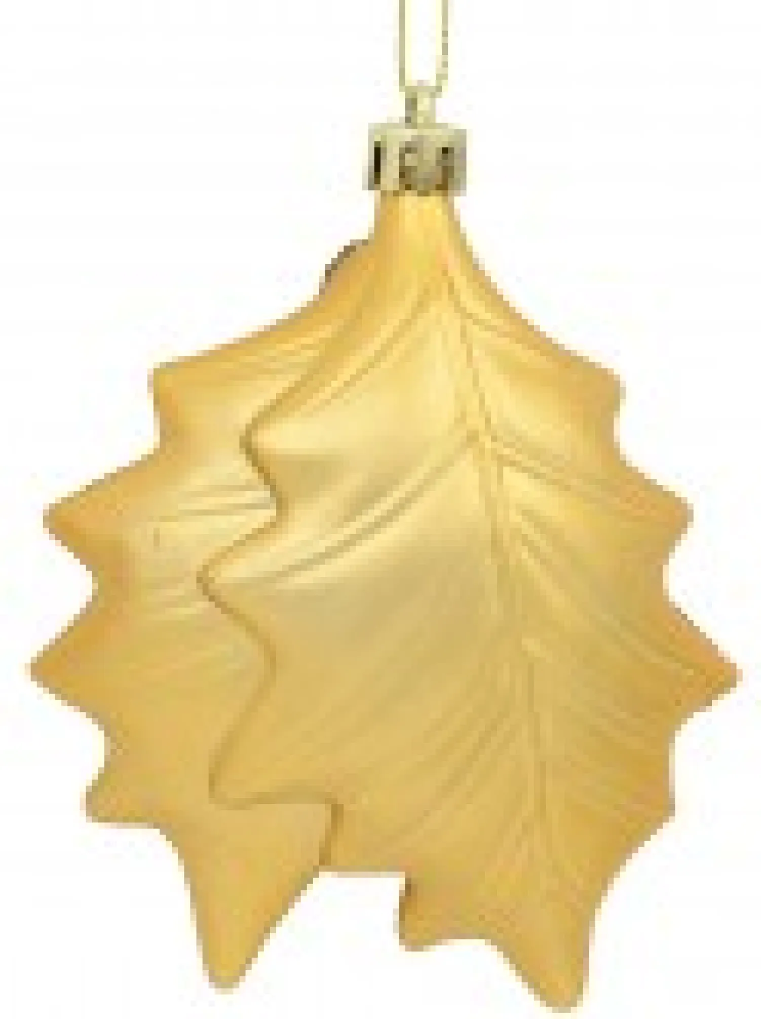 Christmas Warehouse Gold & Light Rose Gold Mistletoe Leaves Tree Hanging Decorations - 2 X 12Cm> Hanging Decorations - Packs