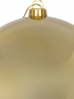 Christmas Warehouse Gold Metallic Large Display Bauble Christmas Decoration - 20Cm> Large Display Decorations