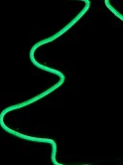 Christmas Warehouse Green Christmas Tree & Star Neon Flex Rope Light Silhouette - 60Cm><noscript><img width=