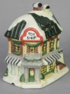 Christmas Warehouse Large Christmas Village Scene With Church, Shops & Figurines - 17 Piece><noscript><img width=