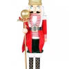 Christmas Warehouse Large Classic Christmas Nutcracker With Ball Staff Decorative Ornament - 59Cm> Nutcrackers & Tin Soldiers