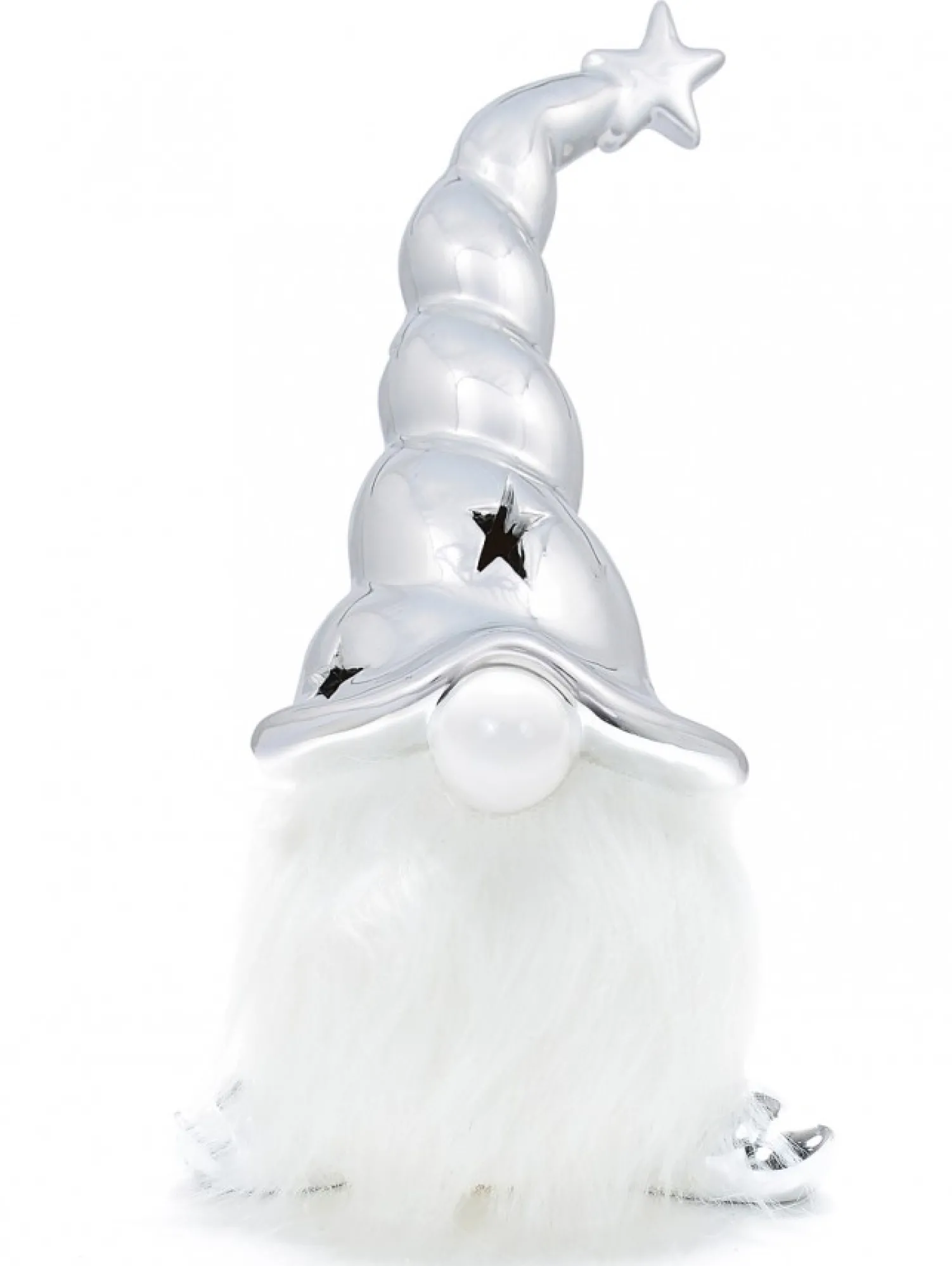 Christmas Warehouse Large Nisse Santa With Glorious Beard Ceramic Christmas Ornament - 21Cm> Ceramic Christmas Ornaments