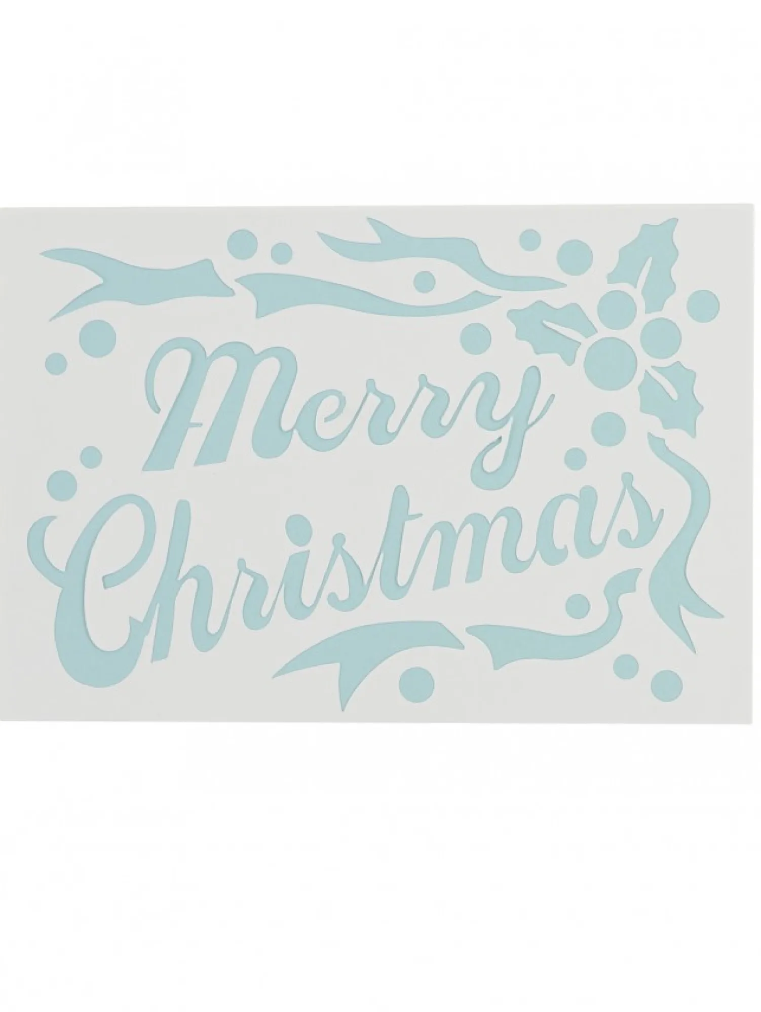 Christmas Warehouse Merry Christmas Reusable Spray Snow Stencil Christmas Decoration - 50Cm> Window Decals, Stencils & Stickers