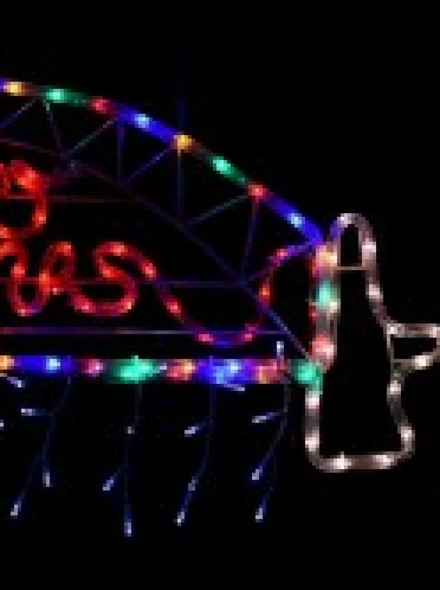 Christmas Warehouse Merry Christmas Sydney Harbour Bridge Rope Light Silhouette - 95Cm> Christmas Light Displays