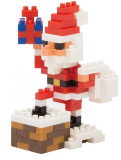 Christmas Warehouse Nanoblocks Santa Claus On The Chimney Christmas Toy - Nbc_127 160 Piece> Christmas Crafts & Activities
