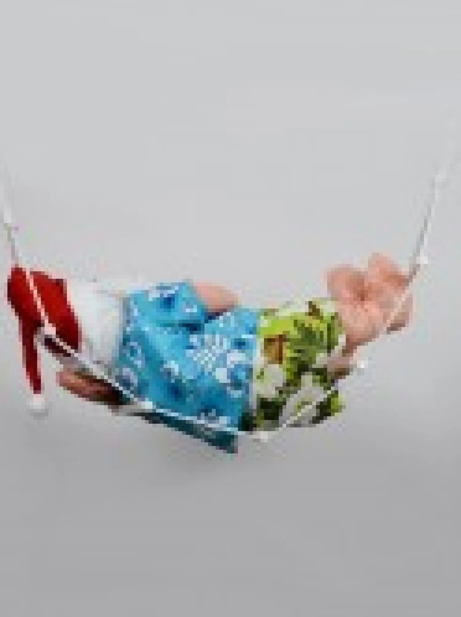 Christmas Warehouse Padded Summer Christmas Hammock Santa Outdoor Hanging Decoration - 65Cm> Outdoor Decorations