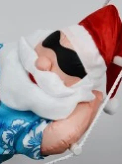 Christmas Warehouse Padded Summer Christmas Hammock Santa Outdoor Hanging Decoration - 65Cm><noscript><img width=