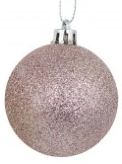Christmas Warehouse Pink Metallic & Glittered With Mint Green Metallic & Matte Baubles - 12 X 60Mm><noscript><img width=