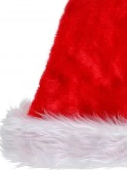 Christmas Warehouse Plush Red Traditional Christmas Santa Hat - One Size Fits Most><noscript><img width=