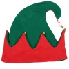 Christmas Warehouse Red & Green Traditional Christmas Elf Hat With Jingle Bells - One Size Fits Most> General Headwear