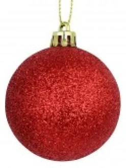 Christmas Warehouse Red Glittered, Green Matte & Gold Metallic Christmas Baubles - 12 X 60Mm><noscript><img width=