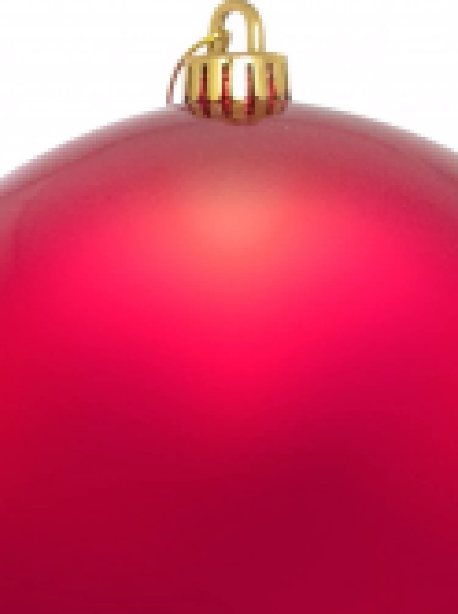 Christmas Warehouse Red Metallic Large Display Bauble Christmas Decoration - 20Cm> Large Display Decorations