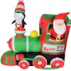 Christmas Warehouse Santa Fun Railways Train Illuminated Christmas Inflatable Display - 1.8M> Inflatable Displays
