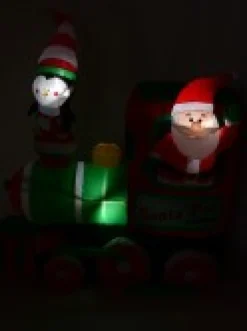 Christmas Warehouse Santa Fun Railways Train Illuminated Christmas Inflatable Display - 1.8M><noscript><img width=