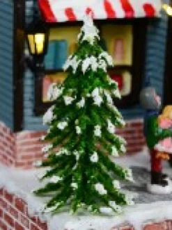 Christmas Warehouse Santa Visiting Family Home With Mum & Kids Christmas Village Scene - 24Cm><noscript><img width=