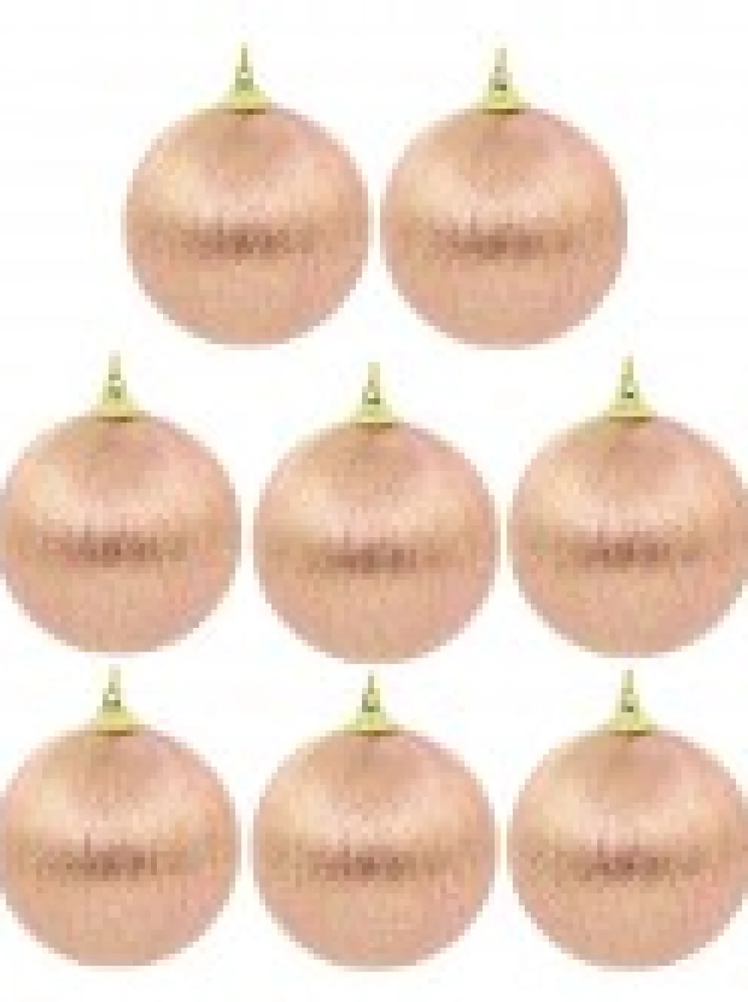 Christmas Warehouse Spectacular Pink Christmas Baubles Decorated With Gold Silk Thread - 8 X 75Mm> Bauble Packs