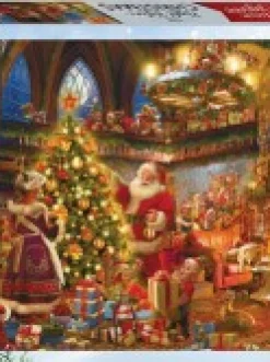 Christmas Warehouse The Night Before Christmas With Santa & Mrs Claus Jigsaw Puzzle - 1000 Pieces><noscript><img width=