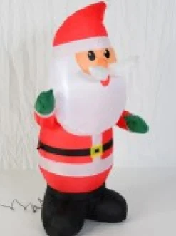 Christmas Warehouse Traditional Look Cute Santa Illuminated Christmas Inflatable Display - 1.2M><noscript><img width=