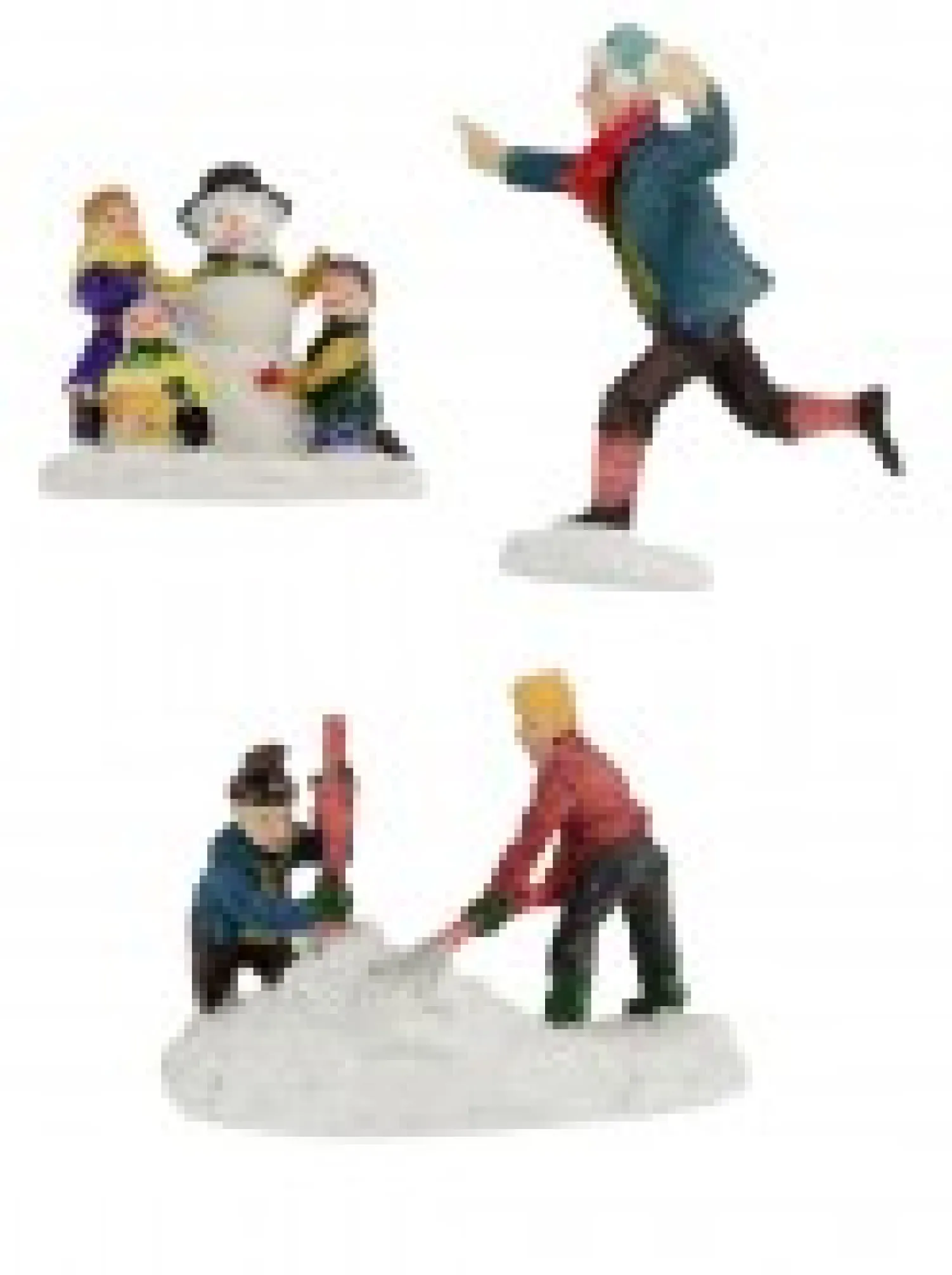 Christmas Warehouse Winter Christmas Fun On Ice & Snow Christmas Village Figurines - 8 Piece Set> Christmas Village Figurines